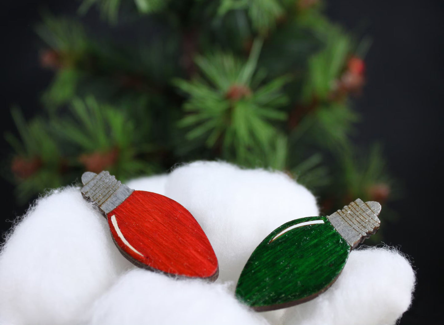 Christmas Lightbulb Pin