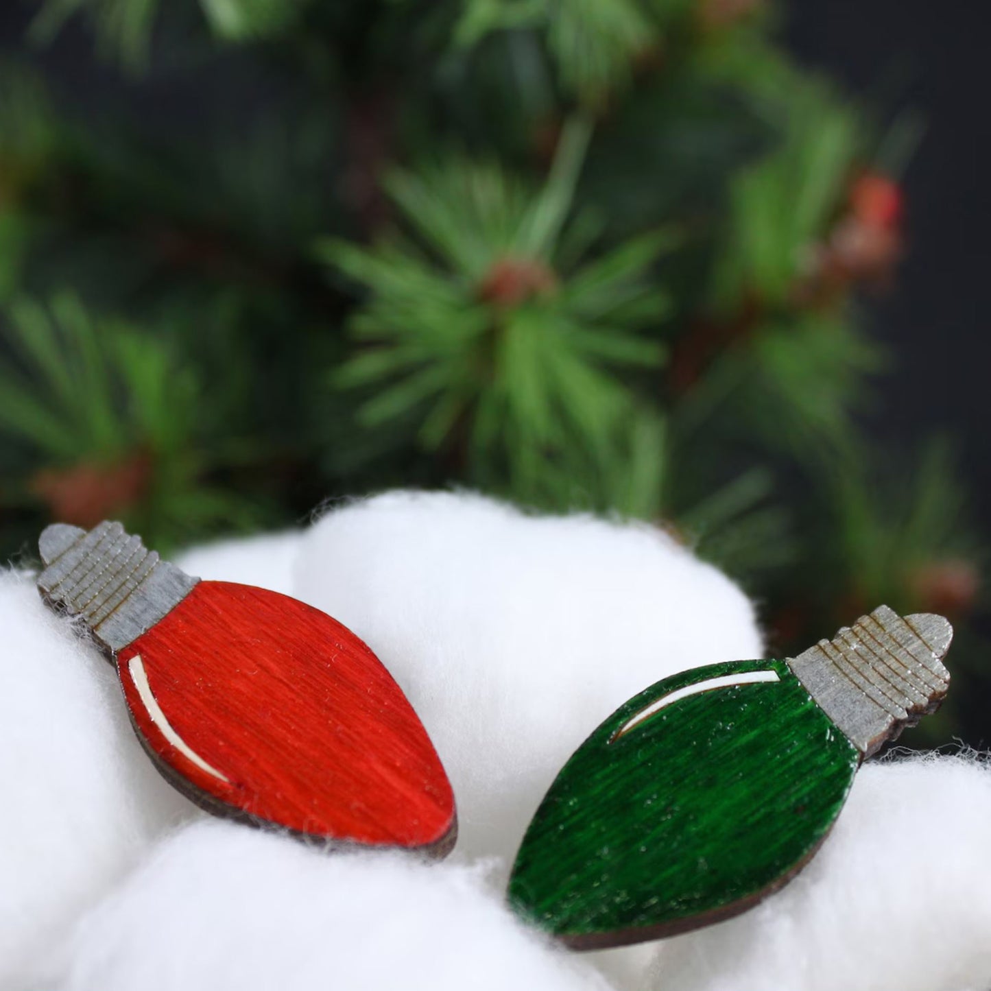 Christmas Lightbulb Pin