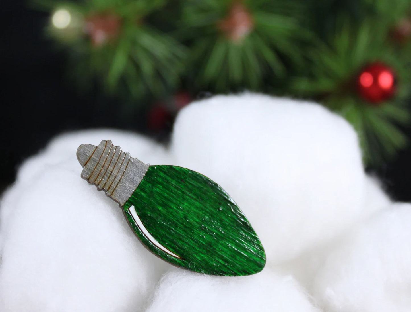 Christmas Lightbulb Pin