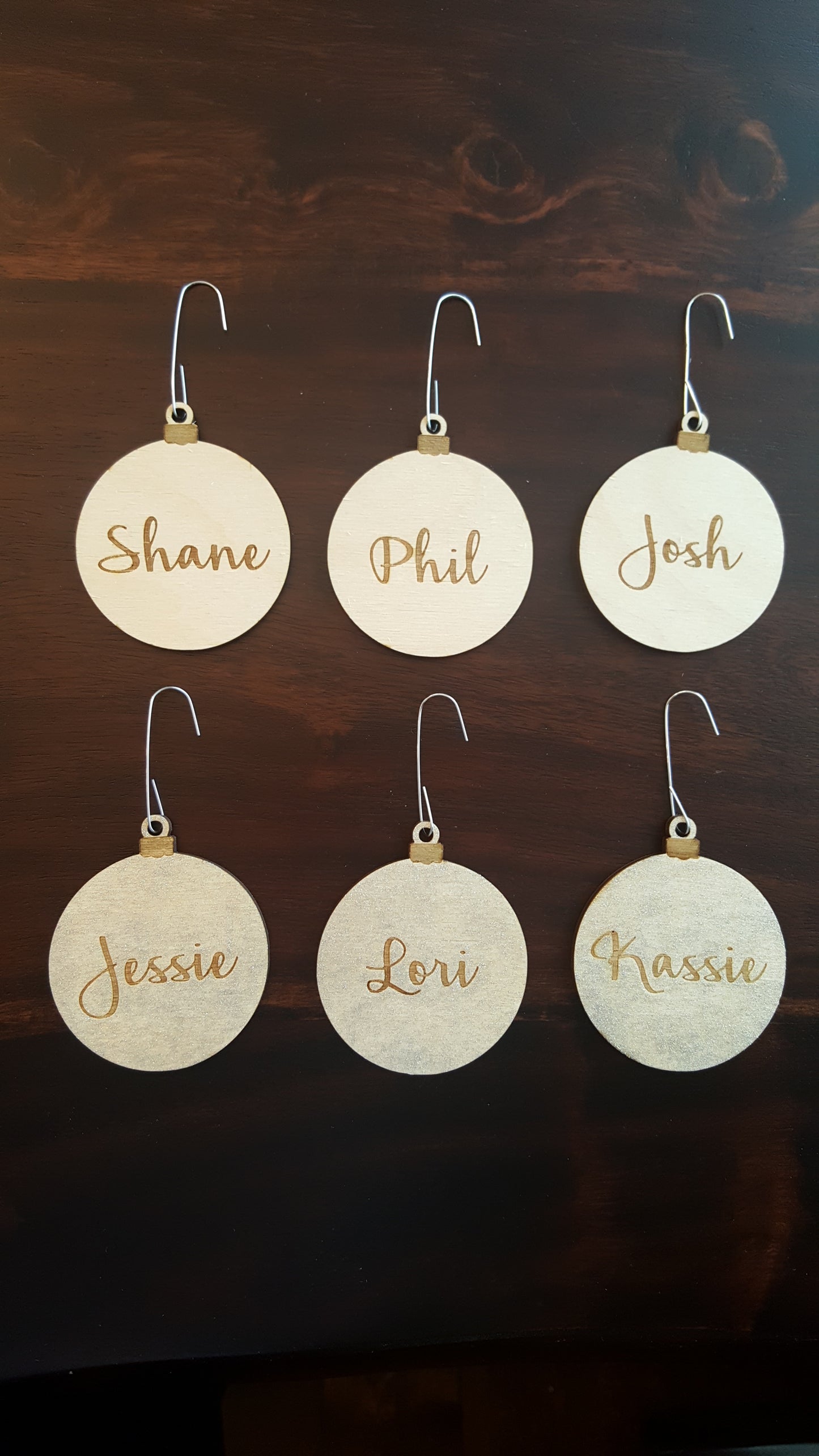 Custom Christmas Bulb Ornaments