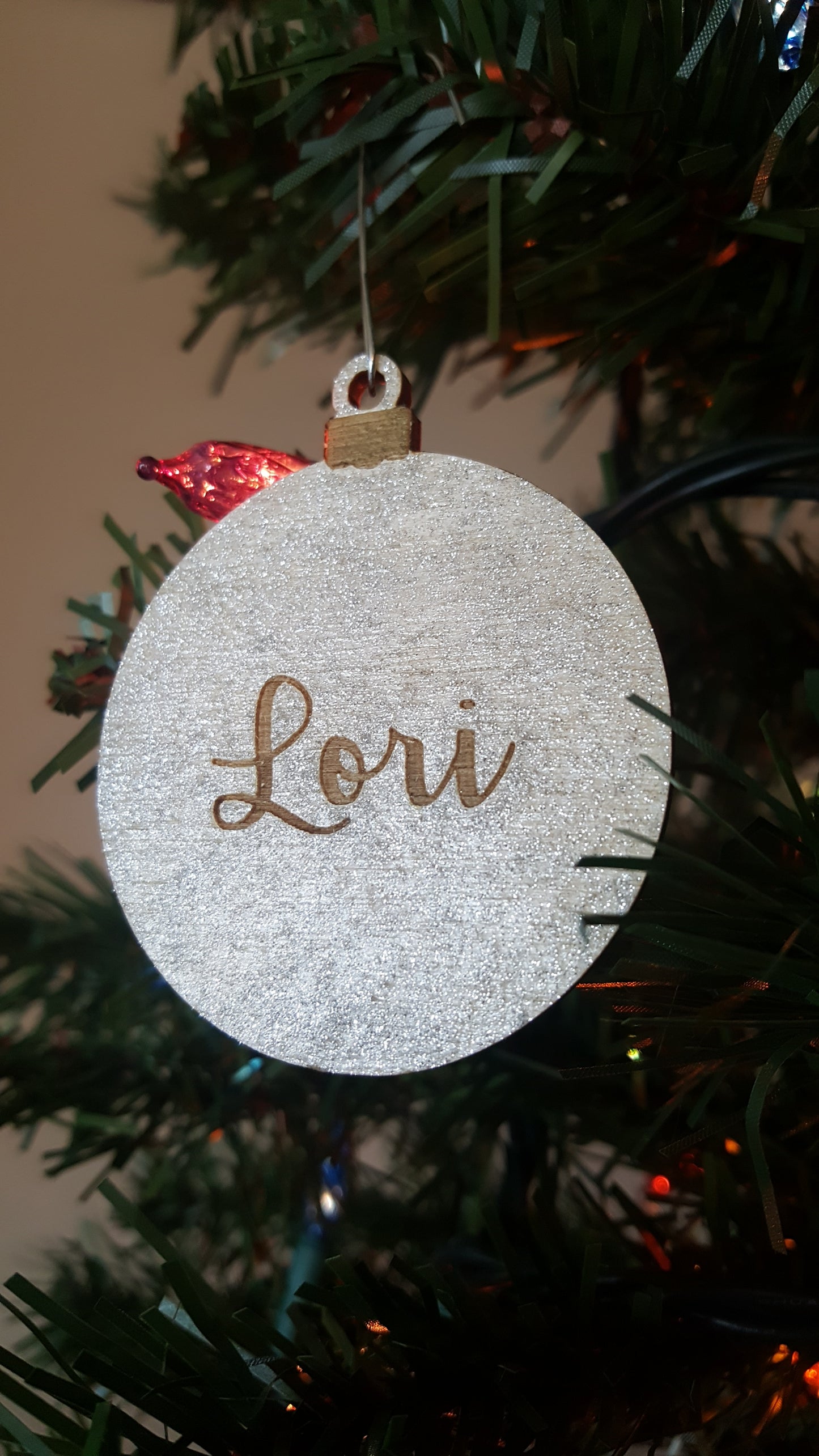 Custom Christmas Bulb Ornaments