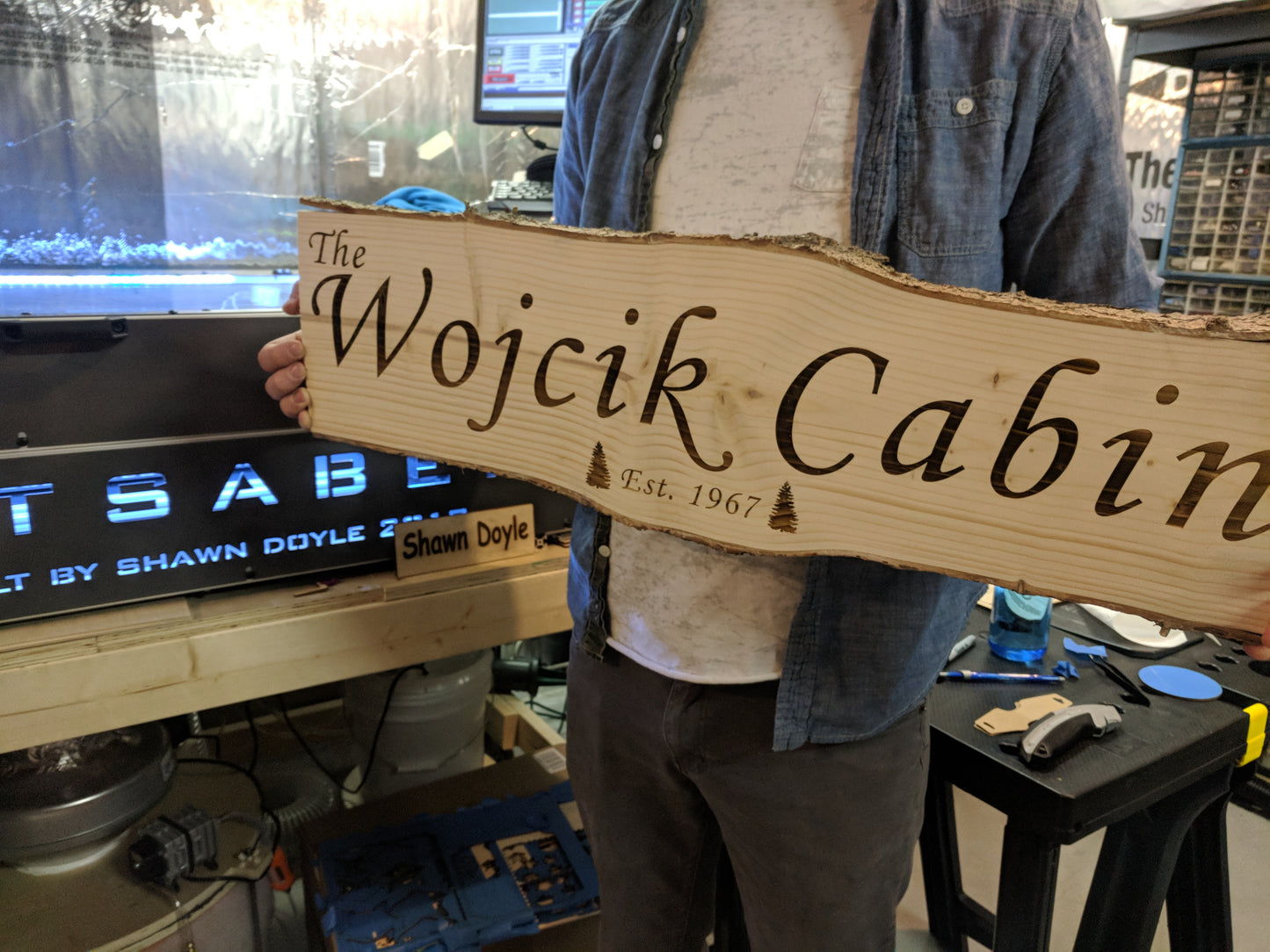 Custom Last Name Cabin Sign