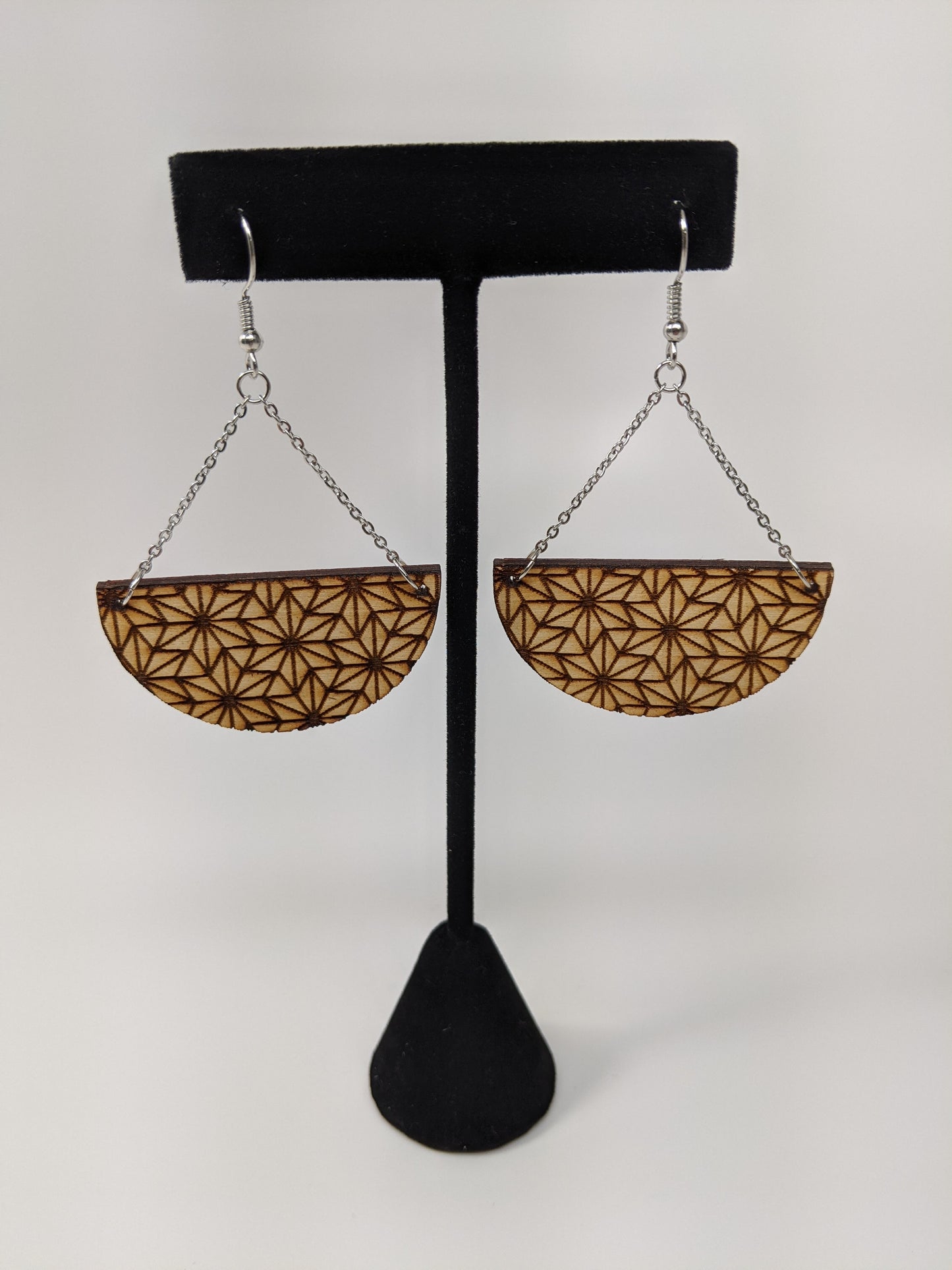 Custom Geometric Half Circle Earrings