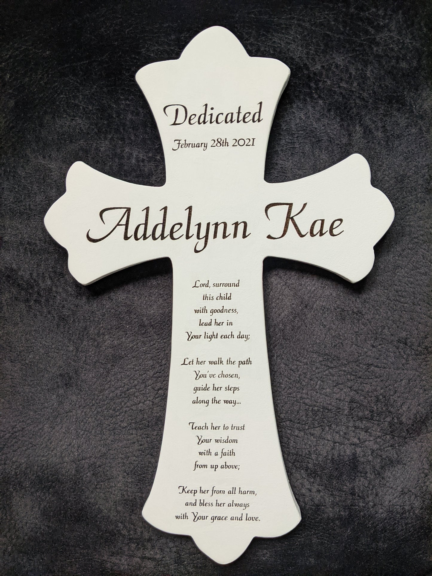 Custom Baptism Gift Cross