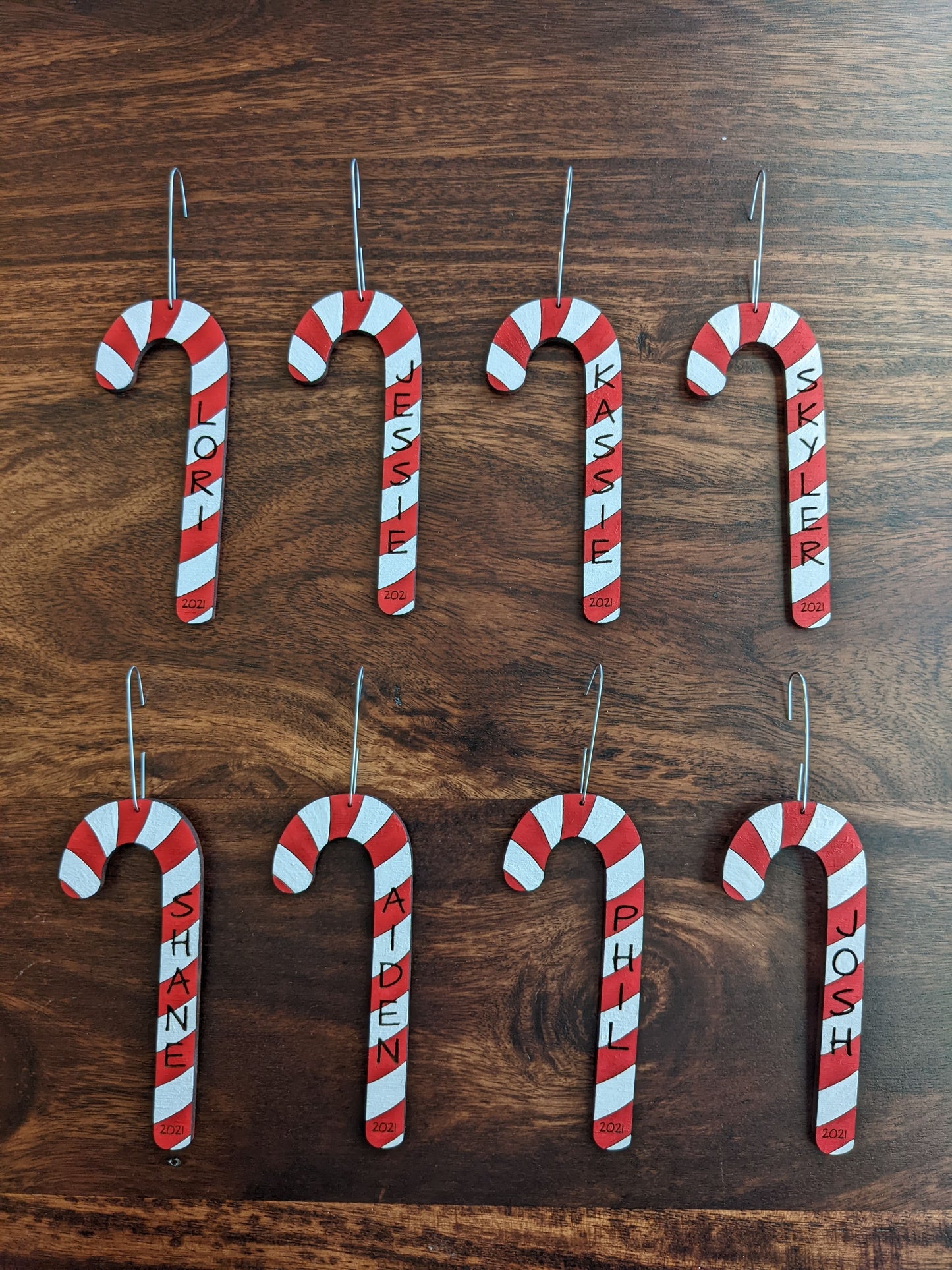 Custom Candy Cane Christmas Ornaments