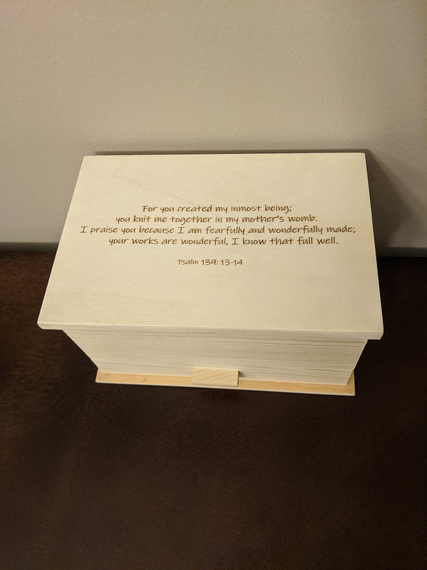 Custom Baptism Gift Jewelry Box