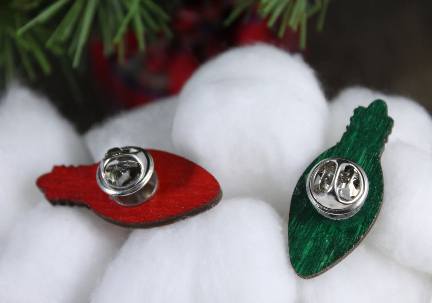 Christmas Lightbulb Pin