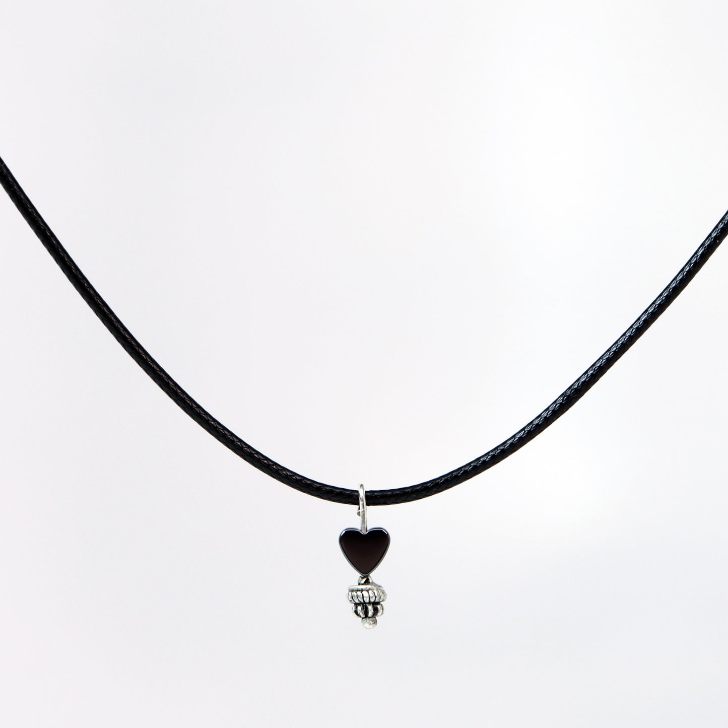Black Hematite Heart Necklace