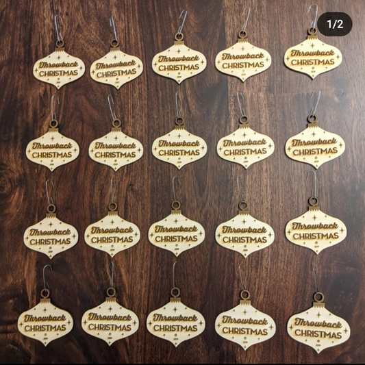 Custom Throwback Christmas Ornaments