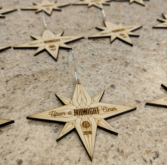 Custom Upon A Midnight Clear Christmas Ornaments
