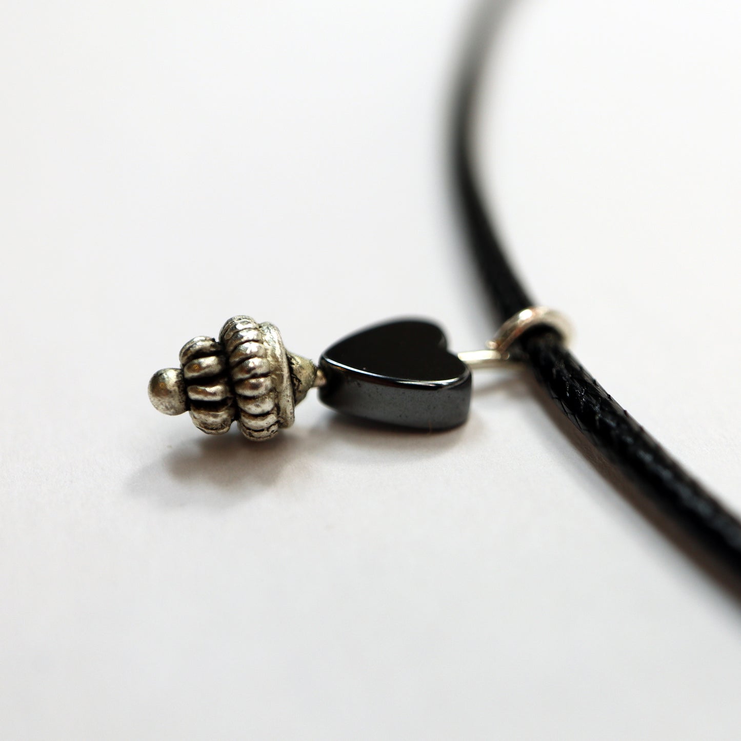 Black Hematite Heart Necklace