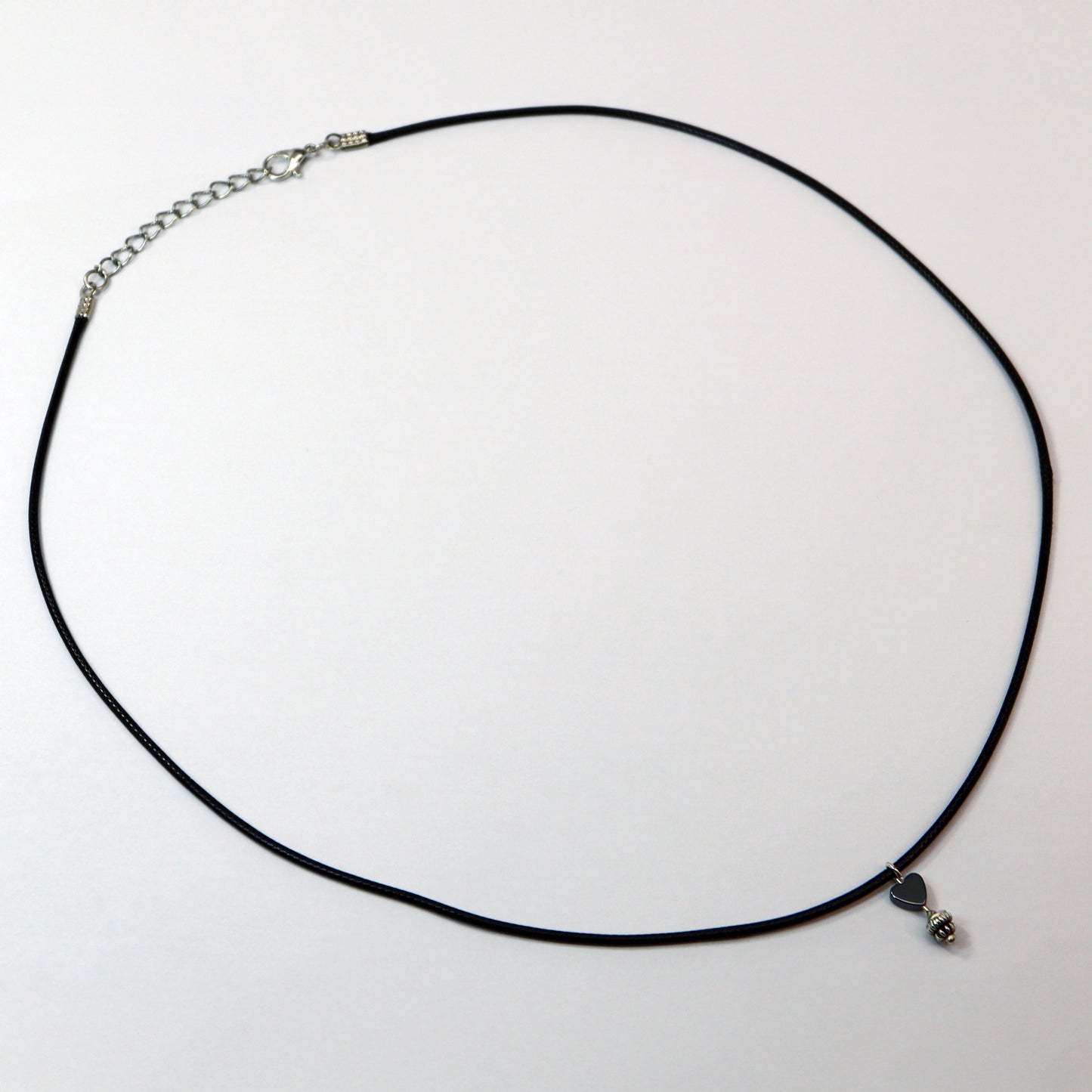 Black Hematite Heart Necklace